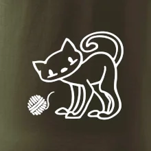 Mačka - Klbko - prsia