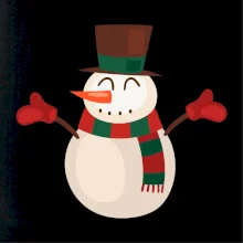 Vianočný snehuliak