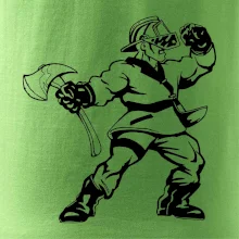 Hasič stojaci - nápis hasiči - Veľký nápis na chrbte