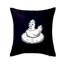 Kurča sediace na bitcoinovom hniezde