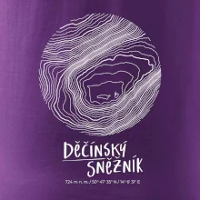 Děčínský Sněžník - vrstevnice v kruhu
