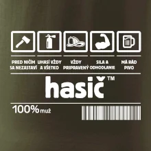 Čiarový kód - Hasič / hasička