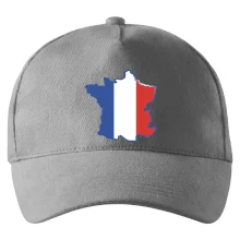 Francúzska vlajka mapa obrys