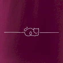 Mačka linka kreslená