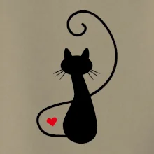 Zamilovaná mačka spredu