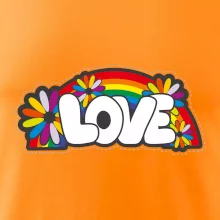 Love s dúhou v pozadí Love s dúhou v pozadí