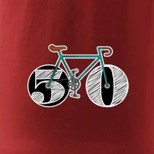 Narodeniny 50 rokov na bicykli