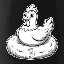 Kurča sediace na bitcoinovom hniezde Kurča sediace na bitcoinovom hniezde