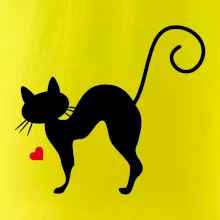 Zamilovaná mačka prehnutá