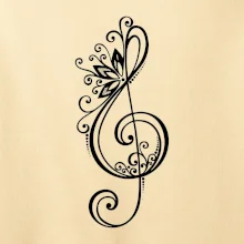 Husľový kľúč kvety