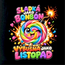 Sladké duhové lízátko s výbušnou náladou