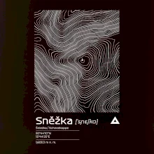 Snežka - vrstevnice v obdĺžniku