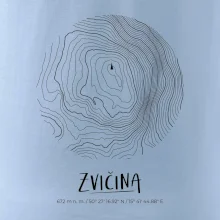 Zvičina - vrstevnice v kruhu