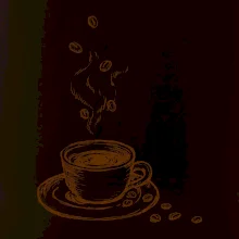 Hrnček plný čerstvej kávy