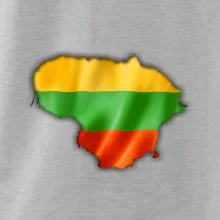 Litva vlajka mapa Litva vlajka mapa