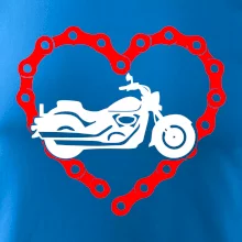 Moto srdce reťaz - chopper