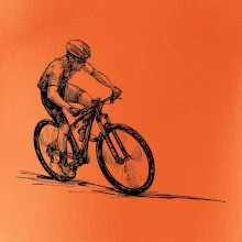 MTB kreslený cyklista MTB kreslený cyklista