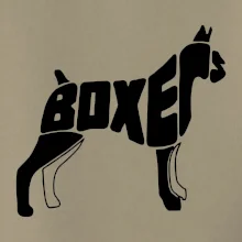 Boxer nápis v tele