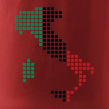 Taliansko obrys vlajka