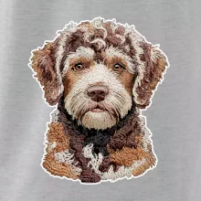 Lagotto romagnolo vyšívaná hlava na prsníku
