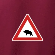 Dopravná značka - Pozor diviak