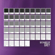 50 farebných odtieňov šedej