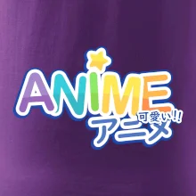 Anime nápis dúhový