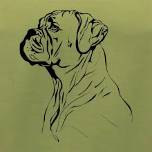 Boxer čierna kresba