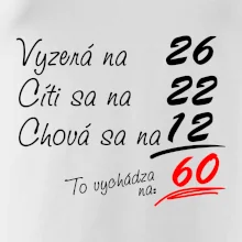 Vyzerá, cíti sa, chová sa - 60 rokov