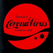 Corona virus pandemic logo Corona virus pandemic logo