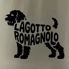 Lagotto romagnolo nápis v tele