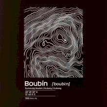 Boubín - vrstevnice v obdĺžniku