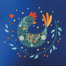 Folklór - sliepky s margarétkami