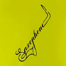 Saxophone nápis Saxophone nápis