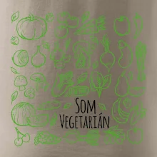 Som vegetarián - zelenina vo štvorci