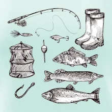 Rybársky set