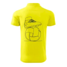 Futbalová lopta kopačka jedným ťahom Futbalová lopta kopačka jedným ťahom