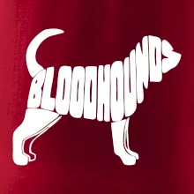 Bloodhound nápis v tele