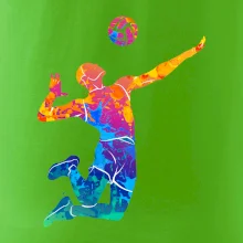 Volejbalista splash s loptou