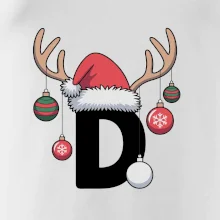 Vianočné rodinné tričká - písmeno a čiapka