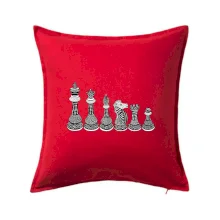 Šachové figúrky v rade - kreslené