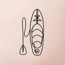 Paddleboard jedním tahem