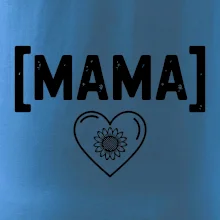 Mama nápis a srdce a slnečnice Mama nápis a srdce a slnečnice