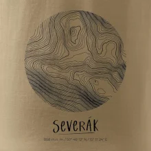 Severák - vrstevnice v kruhu