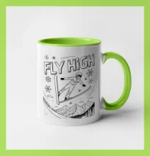 Čiernobiely skokan fly high