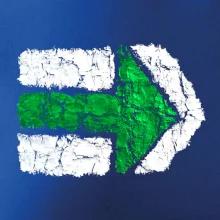 Párová turistická značka  zelená Párová turistická značka  zelená