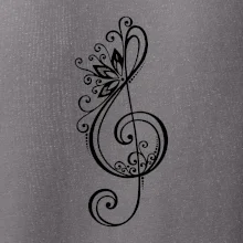 Husľový kľúč kvety