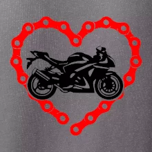 Moto srdce reťaz - cestná