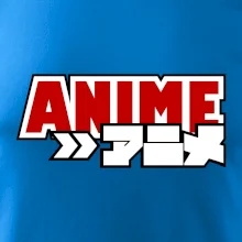 Anime nápis červený