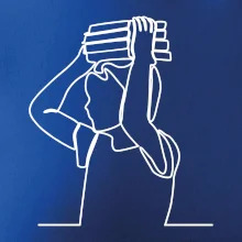 Študent a kniha jedným ťahom Študent a kniha jedným ťahom